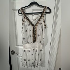 Ramy Brook – Penelope V-Neck Embroidered Dress
IVORY